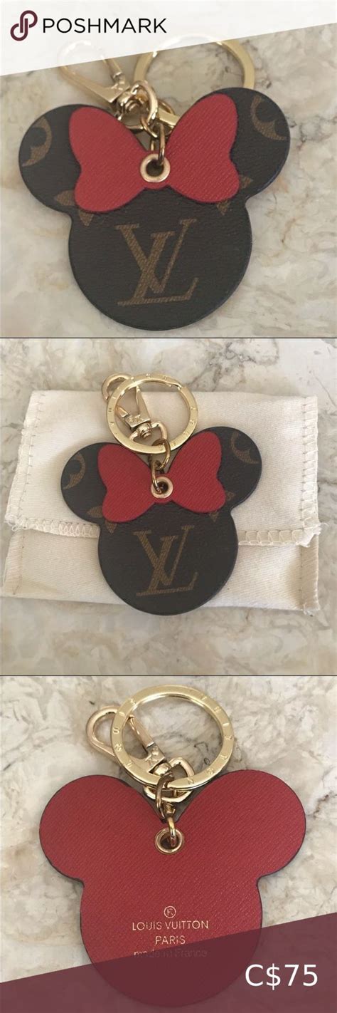 lv minnie mouse keychain